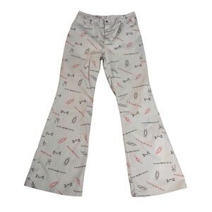 Vintage 1970’s Maverick western print bell bottom jeans Sz XS